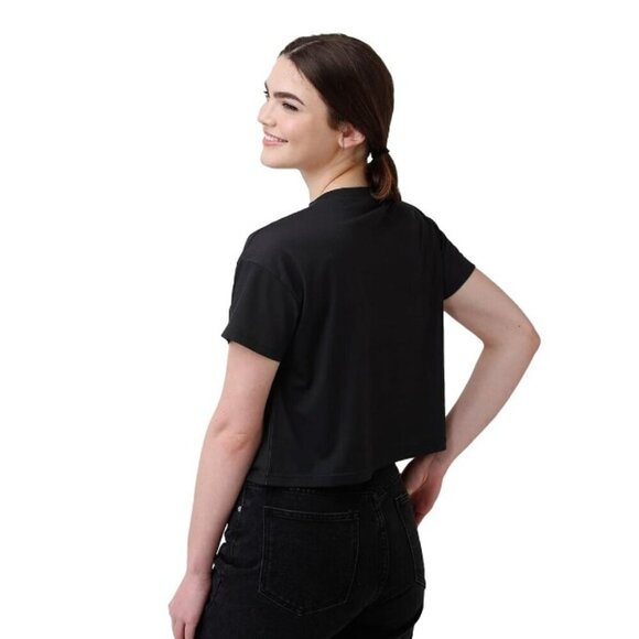 FOCO Women's NFL Minnesota Vikings Logo Crop Top Shirt - Picture 3 of 8